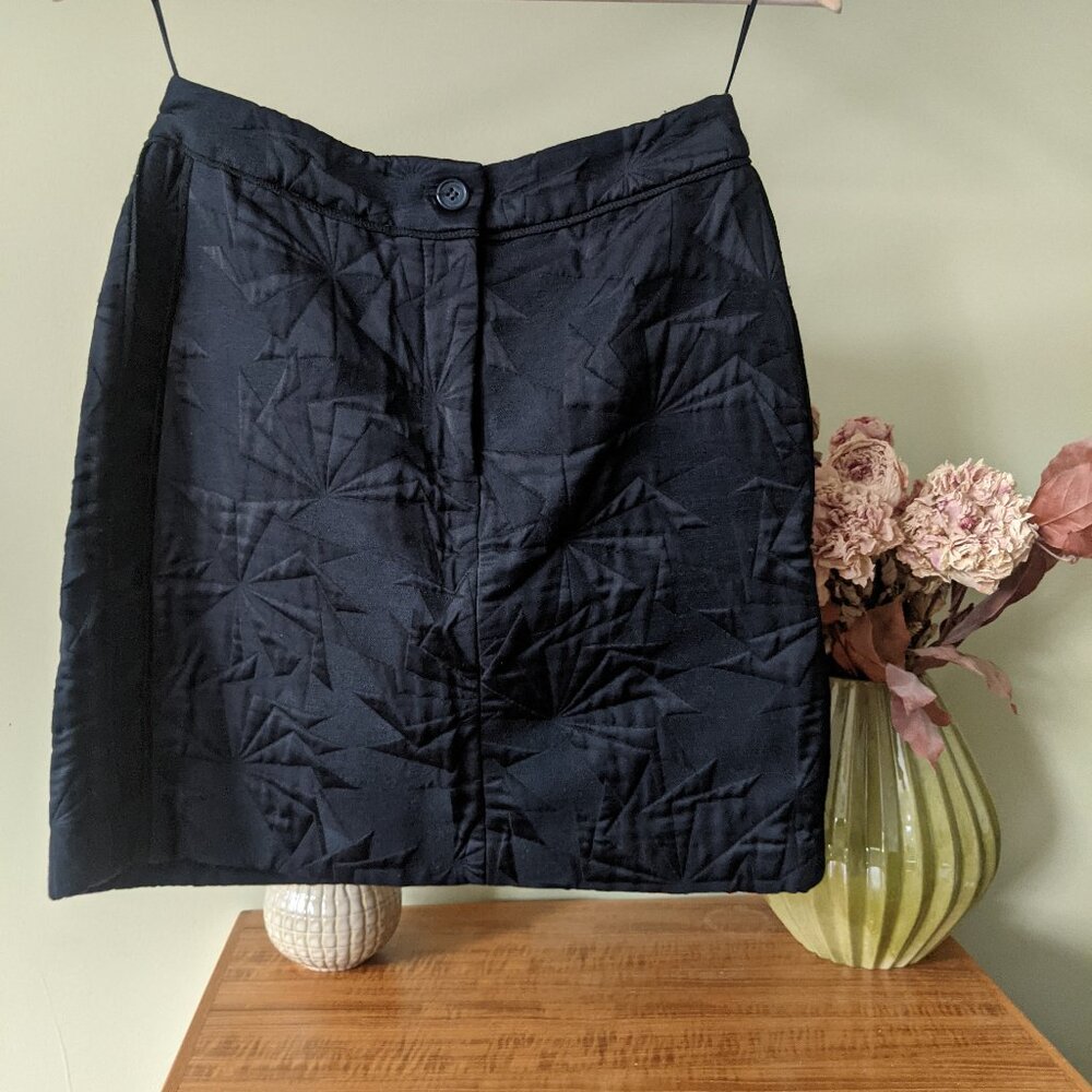 Life with bird geometric skirt